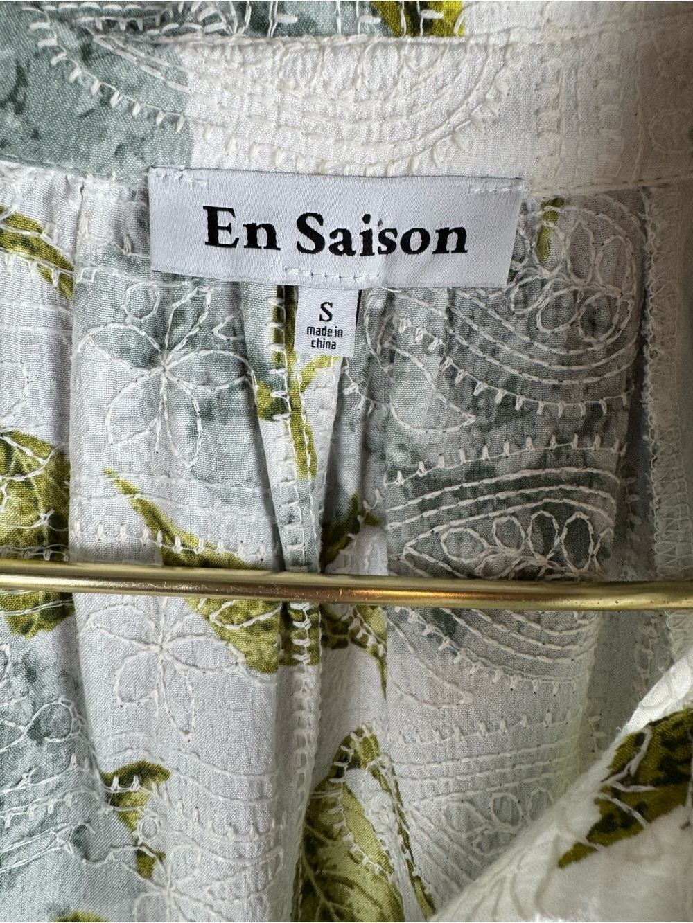Anthropologie En Saison Mallory Shirt Dress Sz S Oversized Babydoll Coastal - Picture 8 of 12